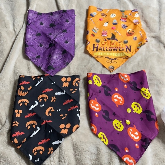 Other - New set/4 Halloween pet bandana